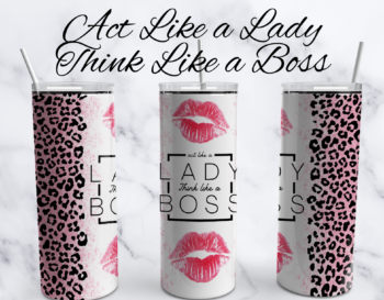 20oz Insulated Stainless Steel Travel Tumbler with (Boss Lady)