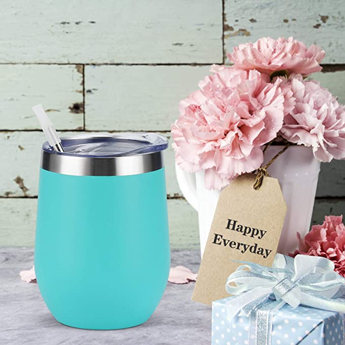 She Believed She Could So She Did - 12oz Insulated Stainless Steel Wine Tumbler