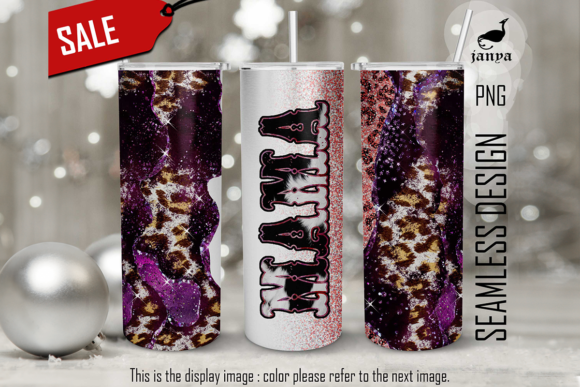 20oz Insulated Stainless Steel Travel Tumbler with lid MAMA (Cow Girl Hide Wrap)