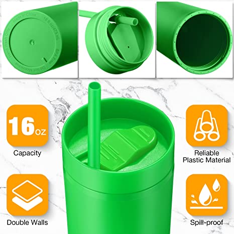 Personalized Tumbler with Lid and Matching Straw, Dark Matte Pastel Colored Acrylic Tumbler, 16oz