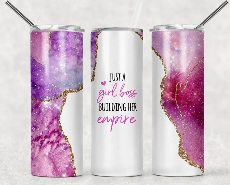 20oz Insulated Stainless Steel Travel Tumbler with (Boss Lady)
