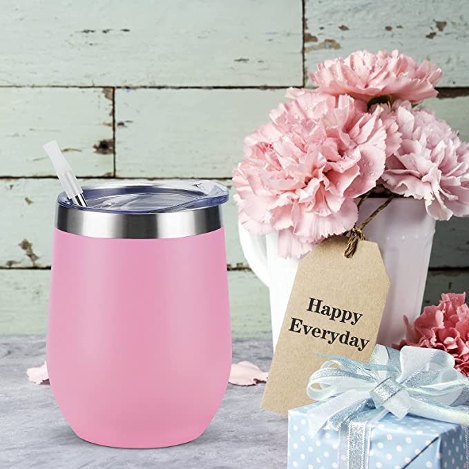 She Believed She Could So She Did - 12oz Insulated Stainless Steel Wine Tumbler