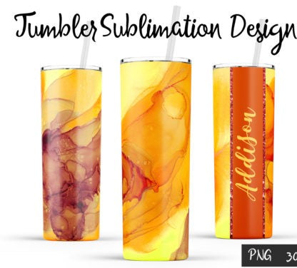 20oz Insulated Stainless Steel Travel Tumbler with lid and Custom Name (WaterColor)