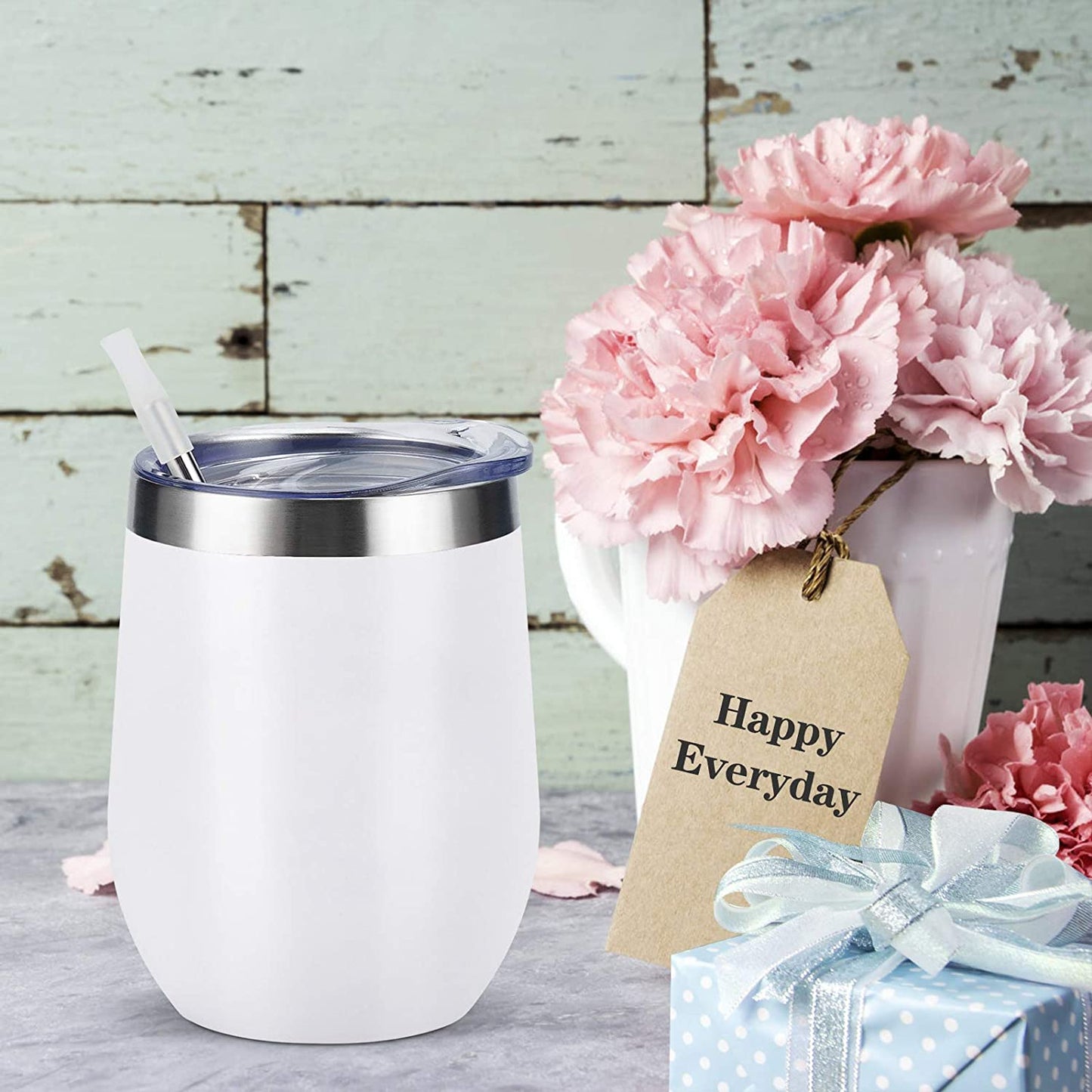 She Believed She Could So She Did - 12oz Insulated Stainless Steel Wine Tumbler