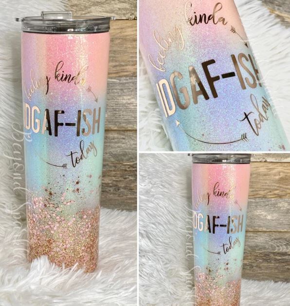 Feeling IDGAF-ish - 20oz Insulated Stainless Steel Travel Tumbler