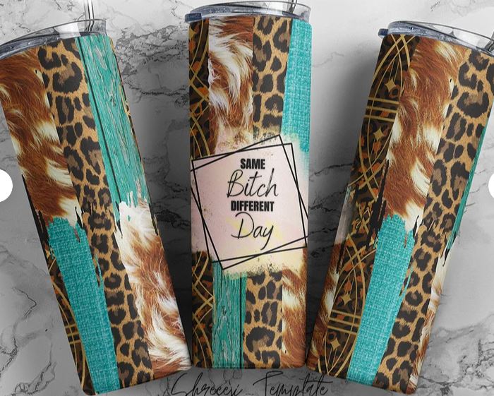 Same Bitch Different Day - 20oz Insulated Stainless Steel Travel Tumbler