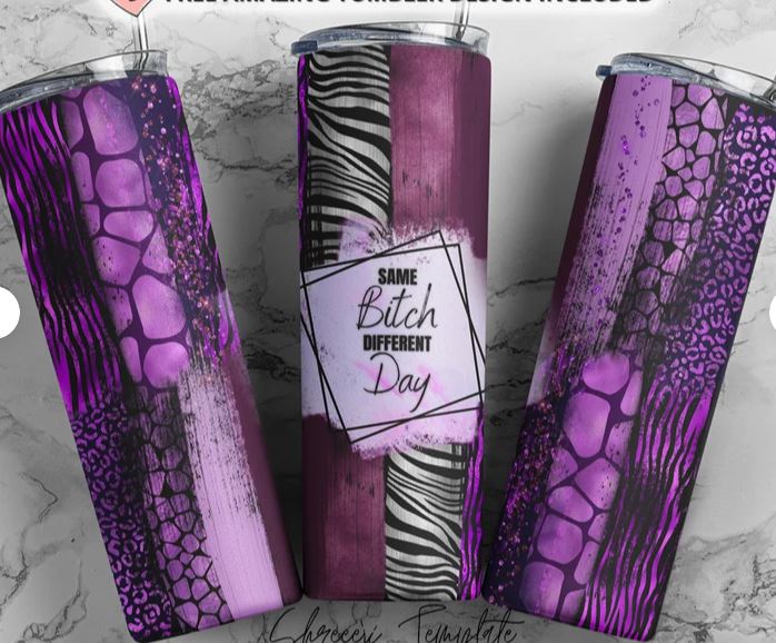 Same Bitch Different Day - 20oz Insulated Stainless Steel Travel Tumbler