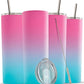 20oz Skinny Insulated Stainless Steel Tumbler with Lid and Straw