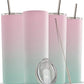 20oz Skinny Insulated Stainless Steel Tumbler with Lid and Straw