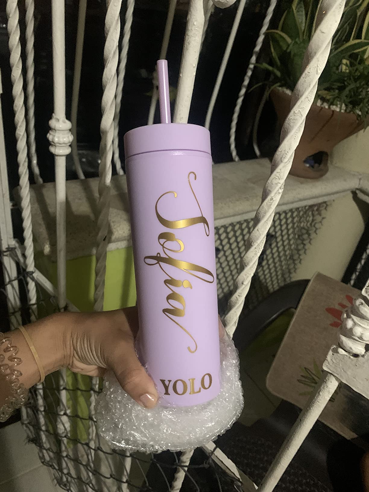 Personalized Tumbler with Lid and Straw, Matte Pastel, Colored Acrylic Tumbler, 16oz