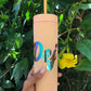 Personalized Tumbler with Lid and Straw, Matte Pastel, Colored Acrylic Tumbler, 16oz