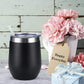 She Believed She Could So She Did - 12oz Insulated Stainless Steel Wine Tumbler