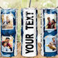 Blue Camouflage - 20oz Insulated Stainless Steel Travel Tumbler with lid and Custom Photo
