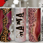 20oz Insulated Stainless Steel Travel Tumbler with lid MAMA (Cow Girl Hide Wrap)