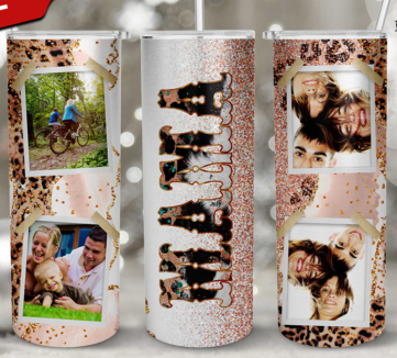 20oz Insulated Stainless Steel Travel Tumbler with lid MAMA and Best Mom (Custom Photo)