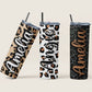 20oz Insulated Stainless Steel Travel Tumbler - Leopard Print