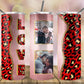 20oz Insulated Stainless Steel Travel Tumbler with lid and Custom Photo and Text - Love