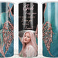 God has you in His Arms - 20oz Insulated Stainless Steel Travel Tumbler with lid and Custom Photo