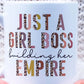 Girl Boss Building and Empire - 12oz Insulated Stainless Steel Wine Tumbler