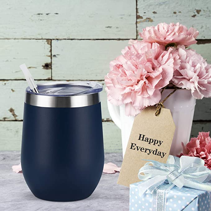 She Believed She Could So She Did - 12oz Insulated Stainless Steel Wine Tumbler