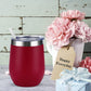 She Believed She Could So She Did - 12oz Insulated Stainless Steel Wine Tumbler