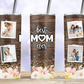 20oz Insulated Stainless Steel Travel Tumbler with lid MAMA and Best Mom (Custom Photo)