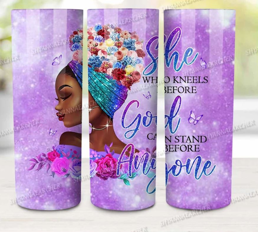 20oz Insulated Stainless Steel Travel Tumbler - She Who Kneels Before God