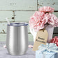 She Believed She Could So She Did - 12oz Insulated Stainless Steel Wine Tumbler