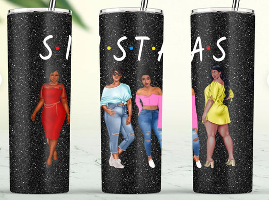 Sistas - 20oz Insulated Stainless Steel Travel Tumbler