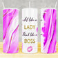 20oz Insulated Stainless Steel Travel Tumbler with (Boss Lady)