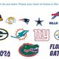NFL and NCAA - Insulated Stainless Steel Tumbler- Choose from Any Team