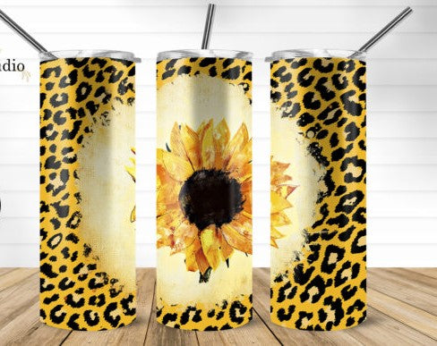20oz Insulated Stainless Steel Travel Tumbler - Spring Sunflower