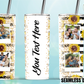 20oz Insulated Stainless Steel Travel Tumbler with lid and Custom Photo (4 Photos and Text)