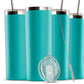 20oz Skinny Insulated Stainless Steel Tumbler with Lid and Straw