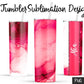 20oz Insulated Stainless Steel Travel Tumbler with lid and Custom Name (WaterColor)