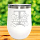 Monogram -12oz Insulated Stainless Steel Wine Tumbler - Custom Text