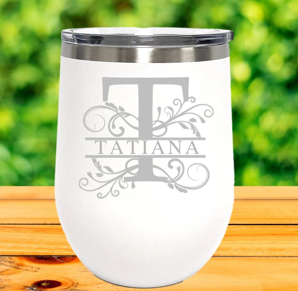 Monogram Customized, Engraved Wine Tumbler