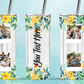 20oz Insulated Stainless Steel Travel Tumbler with lid and Custom Photo (4 Photos and Text)