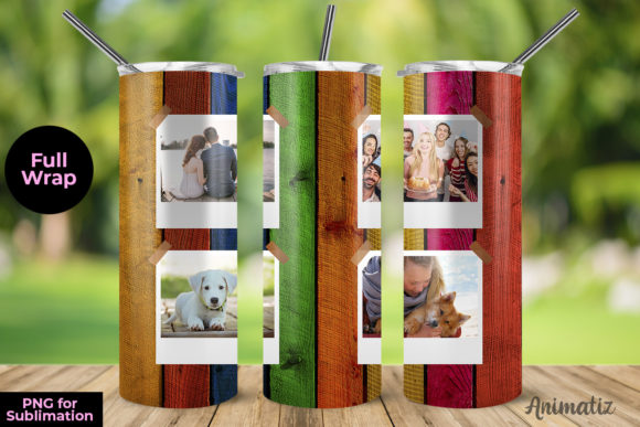 20oz Insulated Stainless Steel Travel Tumbler with lid and Custom Photo (6 Photos/Text)