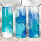 Blue and Gold- 20oz Insulated Stainless Steel Travel Tumbler