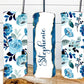 Blue Flowers - 20oz Skinny Insulated Stainless Steel Travel Tumbler