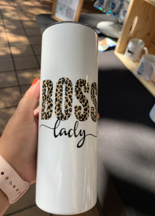 20oz Insulated Stainless Steel Travel Tumbler with (Boss Lady)