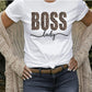 Boss Lady (Leopard)- Shirt