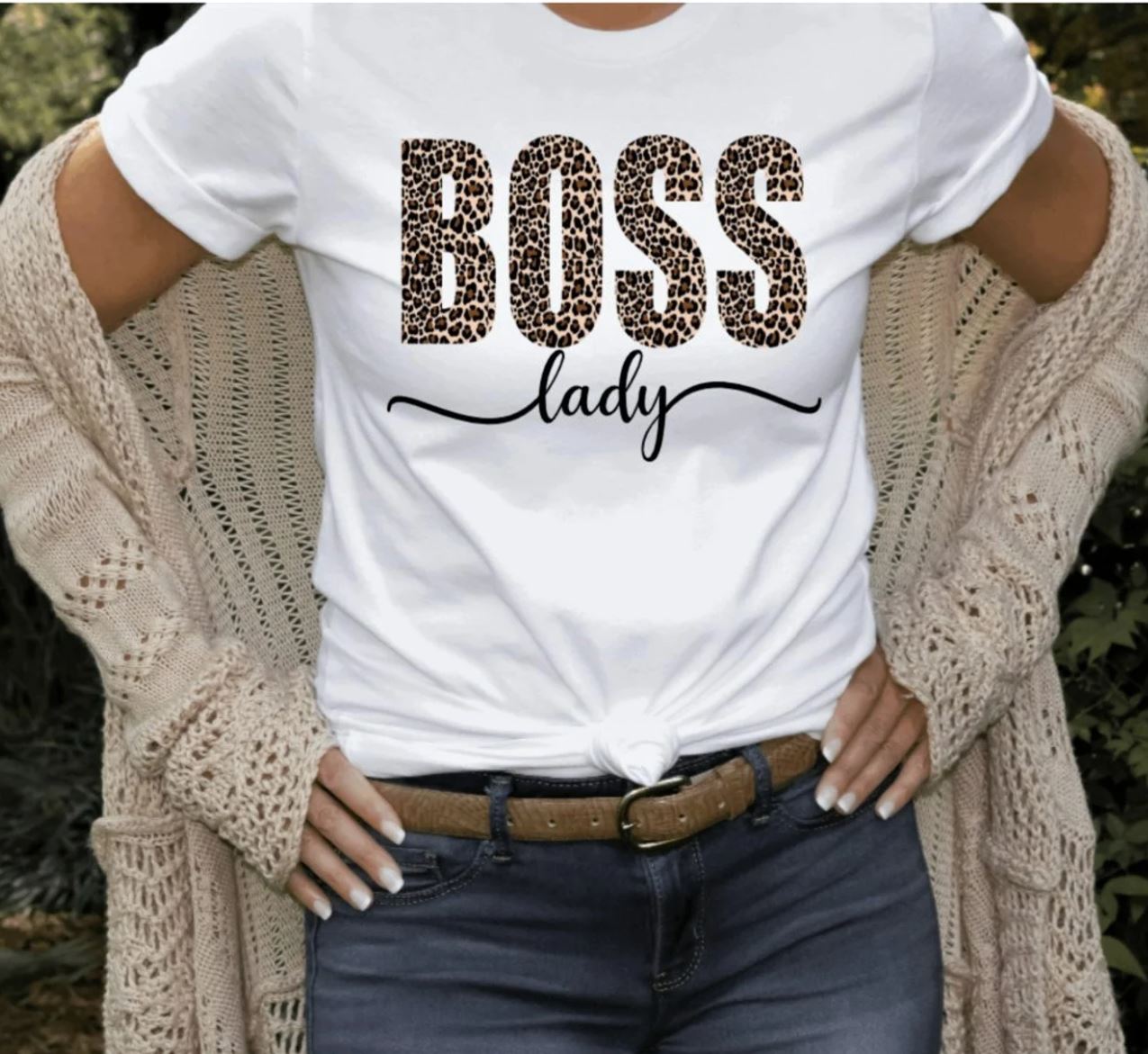 Boss Lady (Leopard)- Shirt
