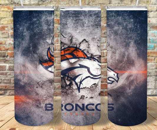 Broncos - 20oz Skinny Insulated Stainless Steel Travel Tumbler