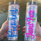 Personalized Tumbler with Lid and Straw, Clear Acrylic Tumbler, 16oz