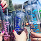 Personalized Tumbler with Lid and Straw, Clear Acrylic Tumbler, 16oz
