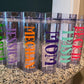 Personalized Tumbler with Lid and Straw, Clear Acrylic Tumbler, 16oz
