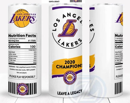 Lakers - Insulated Stainless Steel Travel Tumbler -