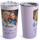 Insulated Stainless Steel Travel Tumbler with lid and Custom Photo (1 Photo)